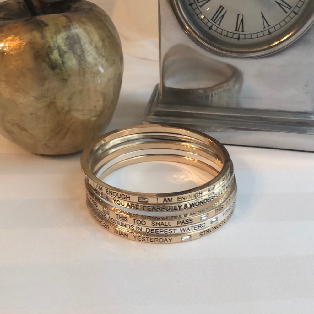 🌟SOLD🌟Stackable bracelets; inspirational bangles - Picture 4 of 4